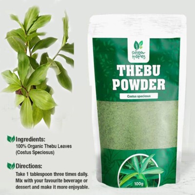Herbal Natural Thebu Powder (Costus speciosus) 100g Ayuveda Insulin ...