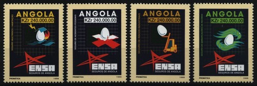 Angola 1998 - Mi-Nr. 1162-1165 ** - MNH - Versicherung ENSA - Bild 1 von 1