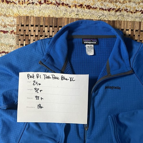Patagonia Regulator R1 Tech Face Full Zip Fleece Jacket Blue Men’s Size XL - Picture 4 of 4