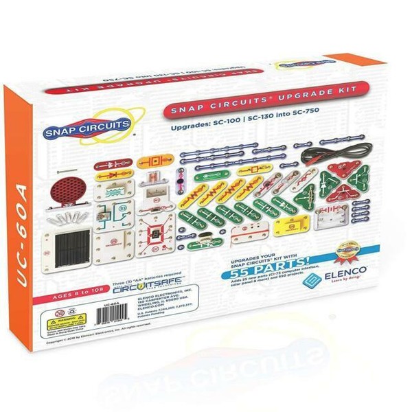 Elenco Snap Circuits Uc-60 Upgrade Kit Convert Sc-100 to Sc-750 Ages 8 2005 for sale online | eBay