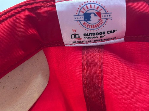 St Louis Cardinals Snapback Hat Vintage Outdoor Cap 90s Blue Red NWT - Picture 7 of 7