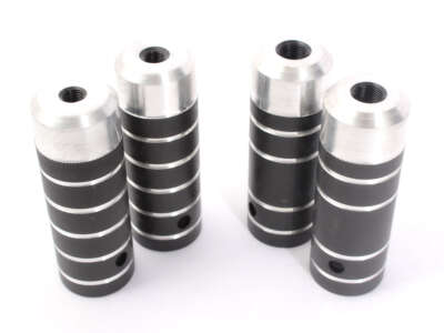 BMX Pegs Fußrasten Aluminium KHE COP 2 x 10mm 3/8'' Zoll und 2 x 14mm Gewinde