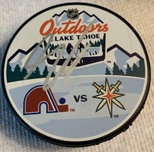 SAMUEL GIRARD AUTOGRAPH SIGN LAKE TAHOE NHL HOCKEY LOGO PUCK COLORADO AVALANCHE