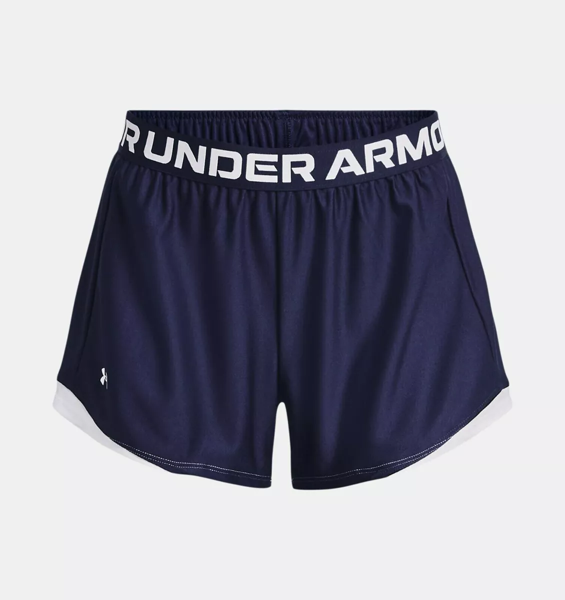 Under Armour Shorts Women Size XS Midnight Navy White CrossFit UA Play Up  2.0