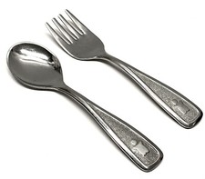 Deluxe Stainless  80 The First Years BABY Fork  Spoon Japan Flatware