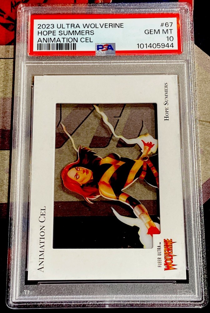2023 Fleer Ultra Wolverine #67 Hope Summers SP Animation Cel PSA 10 GEM MINT