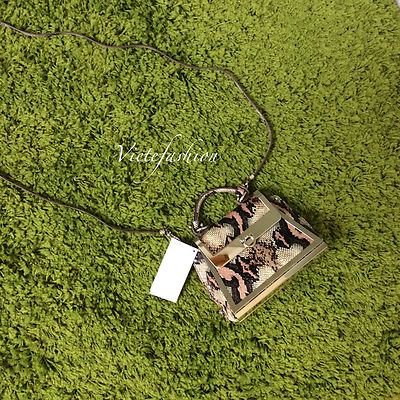 NWT $2650 Salvatore Ferragamo Snakeskin mini sofia crossbody