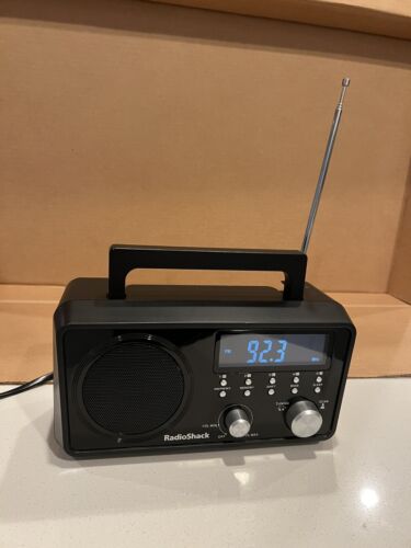 Radio Shack AM/FM Portable Radio – Digital Table Radio Receives All NOAA Weather