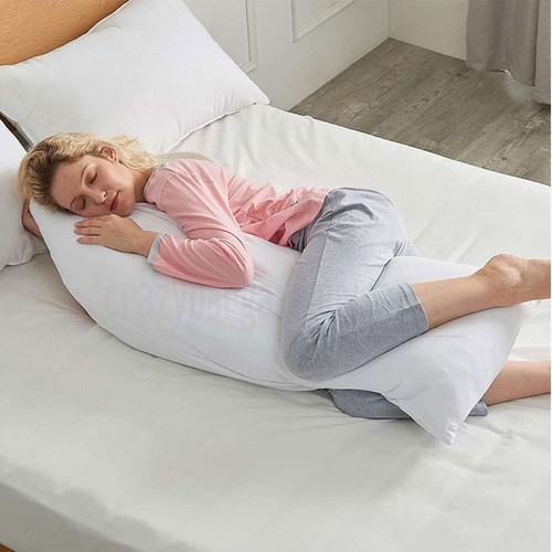 Body Pillow Long Full Sleep Maternity Pregnancy Nursing Support Cotton 150x50cm - Picture 7 of 11