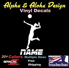 Volleyball Girl Vinyl Window Decal Sticker Car Truck SPORT BALL