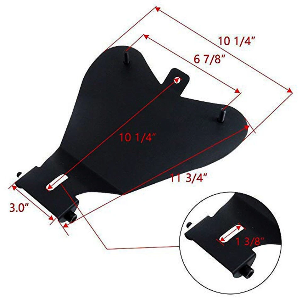 Muelle de asiento para motocicleta Bobber Solo con placa base para Suzuki Intruder Volusia 800 Foto 4 de 4