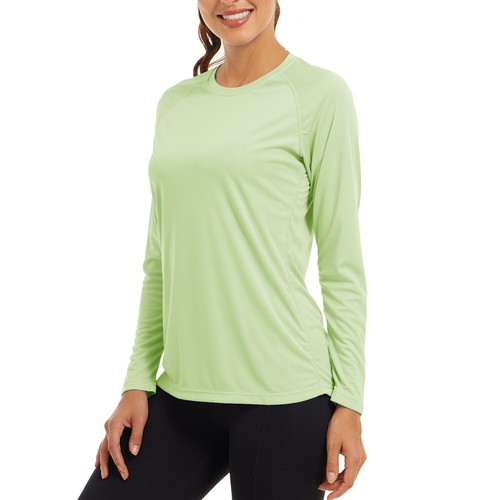 UPF50+ Women's UV Shirts Rash Guard Long Sleeve Outdoor Skin Protection T-Shirts - Picture 110 of 199