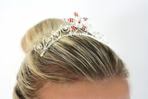 Pettini diadema abito fantasia donna ragazza pezzo testa cristallo diamante principessa corona - Foto 25 di 112