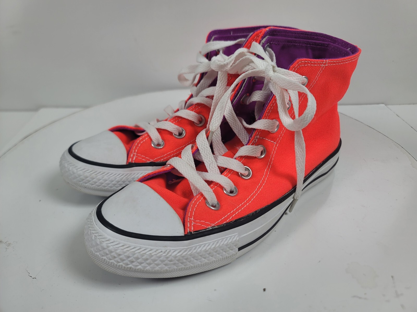 Neon Orange Converse Chuck Taylor All Star Canvas Shoes Men's