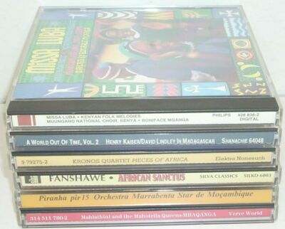 Various Label AFRICAN MUSIC (CD LOT OF 6) Tribal Kenyan Folk Drums