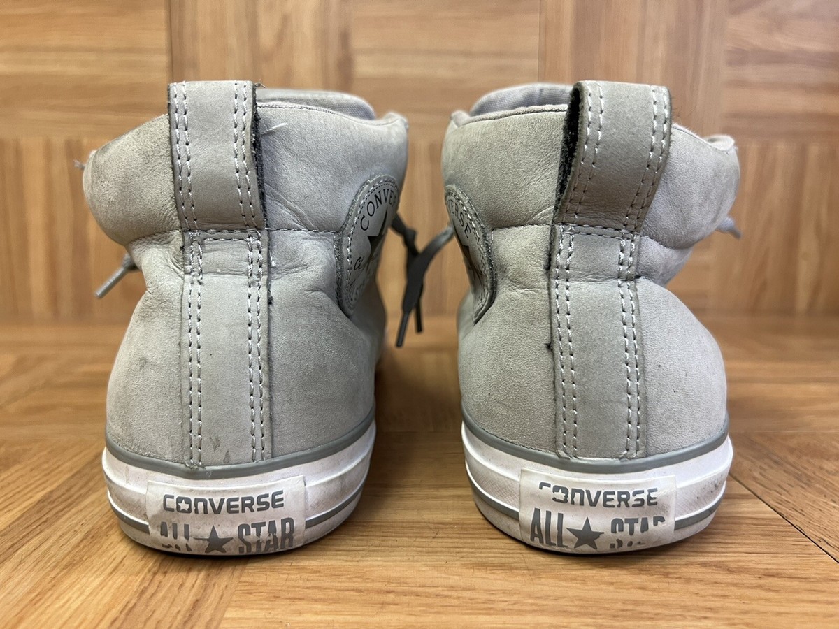Converse All Star Street Hiker High Shoes Mens Size 12 Gray Leather Sneakers Converse Chuck Taylor All Star Hi Top Street Gray for Sale  main image 3