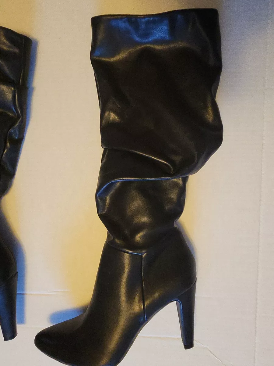 Payless black knee high boots online