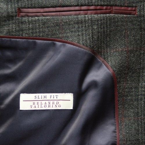 JOS A BANK Men's Blazer Size 46L SportCoat Jacket Plaid Wool Slim Fit D060374 - Picture 23 of 24