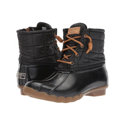 sperry women's saltwater shiny quilted rain boot