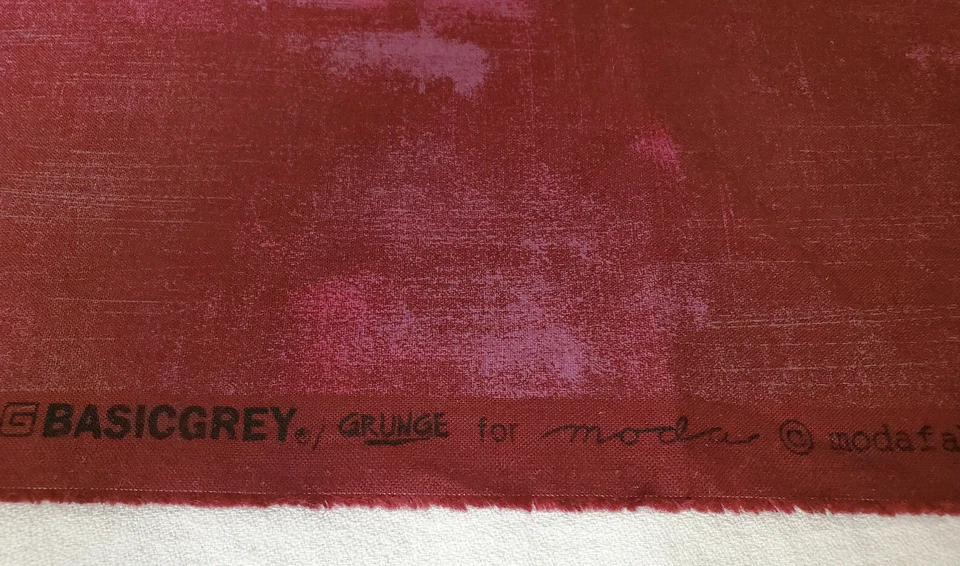 Moda BasicGrey Grunge Plum Purple 30150 Quilting Fabric BasicGrey 1 Yd - Image 2 of 4