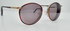 Vintage Hudson Black Red Round Metal Sunglasses USA FRAMES ONLY