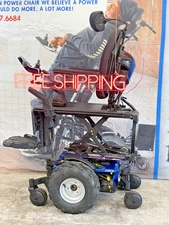 QUANTUM EDGE 3 I LEVEL MONSTER OFF ROAD POWER CHAIR-ONLY 35 MILES- 7.5 MPH FAST!