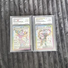 Umbreon EX 176 and Espeon EX 175 - Prismatic Evolutions - ACE 10 Gem Mint pair