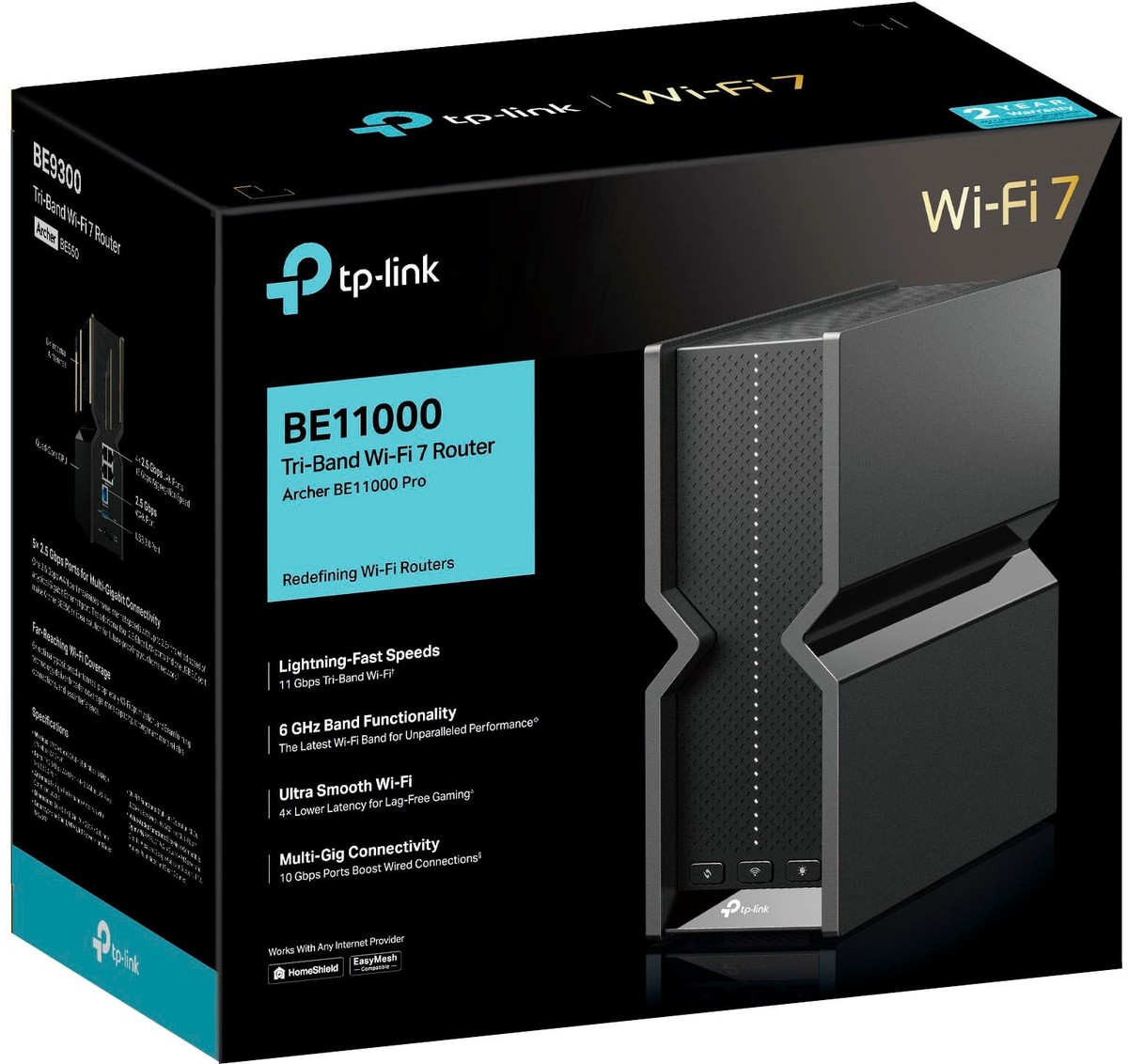 TP-Link - Archer BE11000 Tri-Band Wi-Fi 7 Router - Black | eBay TP-Link - Archer BE11000 Tri-Band Wi-Fi 7 Router - Black | eBay