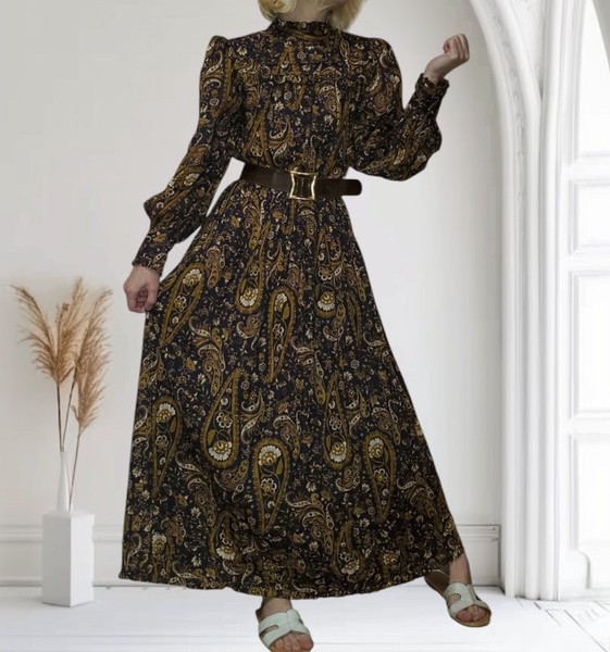 Women Warehouse Dress Mustard Cotton 34 / XS / 42