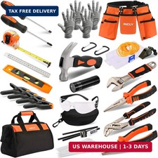 INCLY 95 PCS Kids Real Tool Set, Boys Small Real Hand Tools Kit, Children Constr