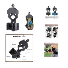 Durable Smartphone Adapter Mount - Connects with Binoculars  Telescopes Easily