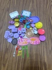 Vintage Lot Barbie Kitchen Dishes Plates Cups Accessories Airline Trays
