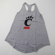 Cincinnati Bearcats Under Armour Sleeveless Shirt Women's Gray New