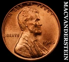 1945-D Lincoln Wheat Cent - Red Choice Gem Brilliant Unc  No Reserve  #G7913