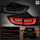 Fits 2011-2014 Toyota Sienna Smoke Full LED Tail Lights Sequential Turn Signal