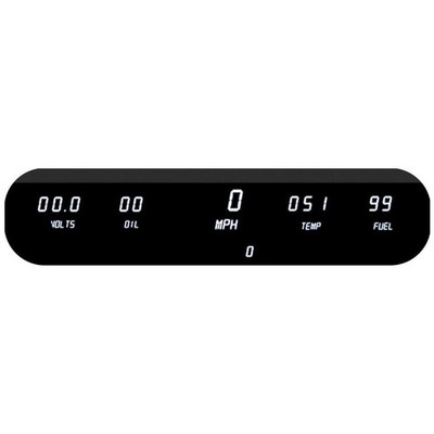 Intellitronix DP10001W Digital 5 Gauge Panel Kit, White