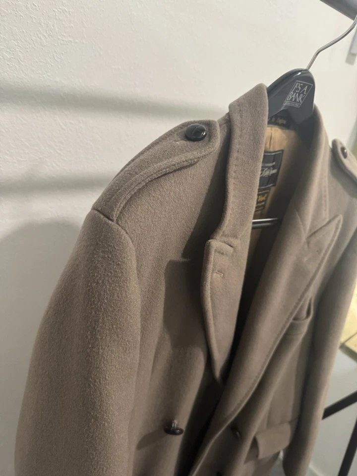 Abrigo de hombre vintage Saks 5th Ave doble botonadura 38r 100 % lana Crombie Foto 2 de 4