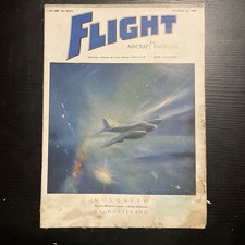 VINTAGE 1940s FLIGHT Plane War Magazine Advert PHOTO Art WW2 Motor Junk Cafe