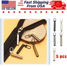 5Pcs Zipper Puller Replacement Tabs Detachable Repair Kit for Bags Down Jackets​