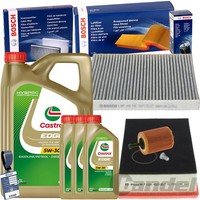 Bosch Inspektionspaket+Castrol 5W30 ÖL Passend FüR Vw T5 2.5 TDI/130+174 Ps