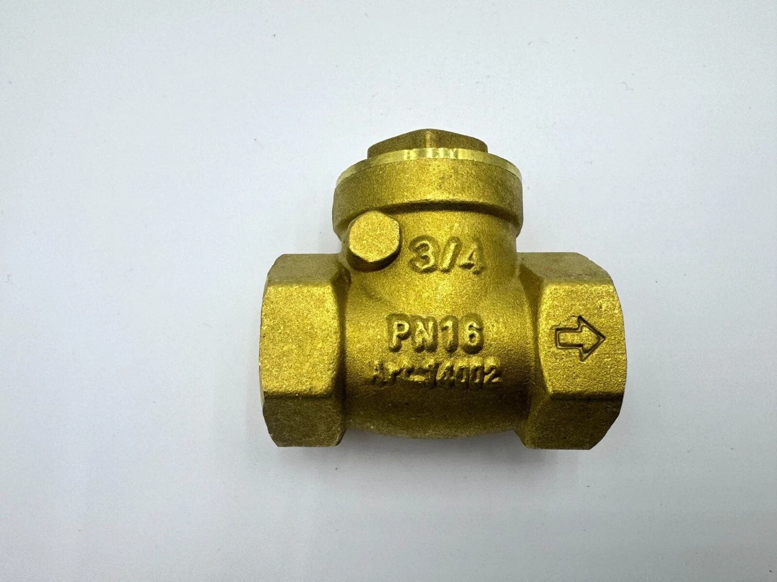 BRASS BRONZE CHECK VALVE 3/4" NPT FLOW SWING GATED
