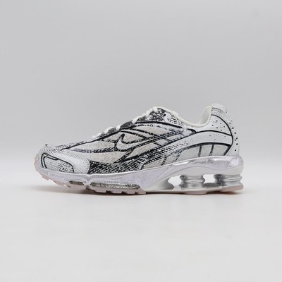 IB8174-100 Nike Shox Ride 2 White Metallic Platinum Black Flat