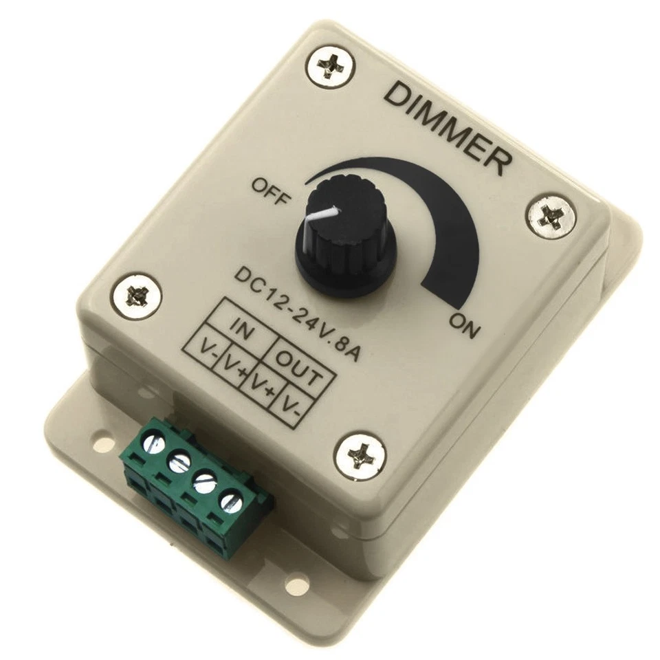 DC 12V-24V LED Dimmer Controller Adjust Single Color For 5050 3528 LED6442 - Image 2 of 4