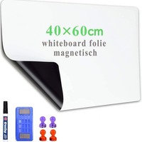 Magnetische Whiteboard Folie 40X60 Cm Selbstklebend Mit Marker Und Schwamm