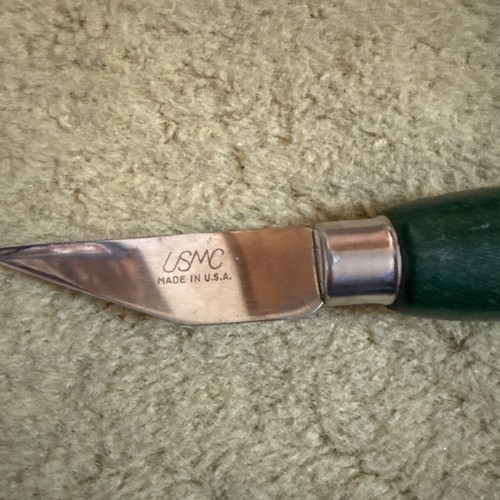 Vintage 1920s USMC MCKAY Shoe Knife Stitcher For Leather Repair Green Handle USA - Photo 14 sur 14