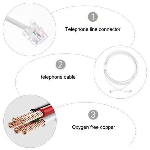 Telephone Wire Landline Meters RJ11 Telephone Line Accessory - 第 10/12 張圖片