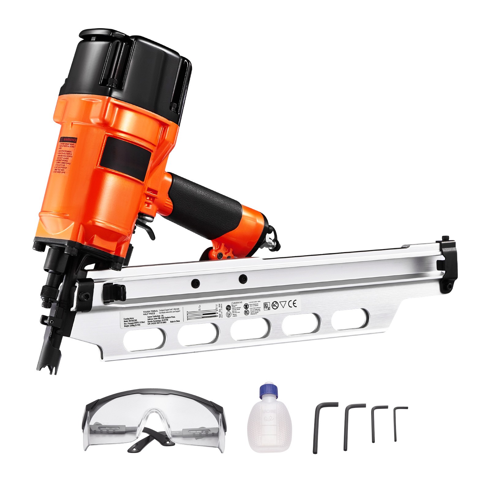 Framing Nailer 2" to 3-1/2" 21&deg; Full Round Head Pneumatic N