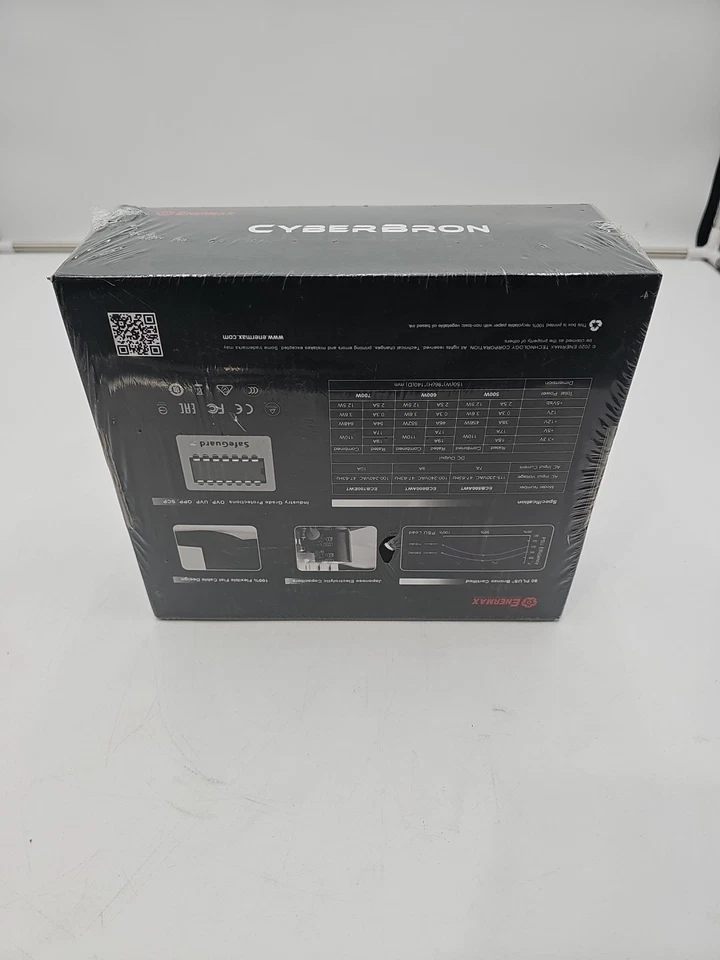ECB500AWT Enermax CyberBron 500 Watts 120-230V AC ATX 12V 80-Plus Bronze Interna - Image 2 of 4