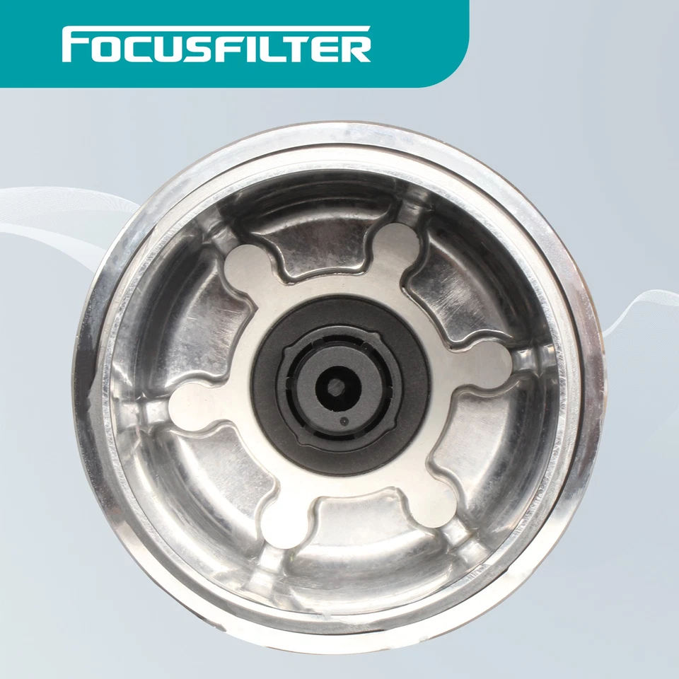 Cubierta de carcasa de filtro de aceite de motor premium 2 piezas Focusfilter 12583470 para Cadillac Foto 4 de 4