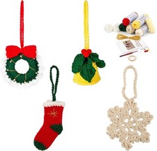 Noocro Crochet DIY Complete Kit 2 inches x 7 x 5 inches, Green Red